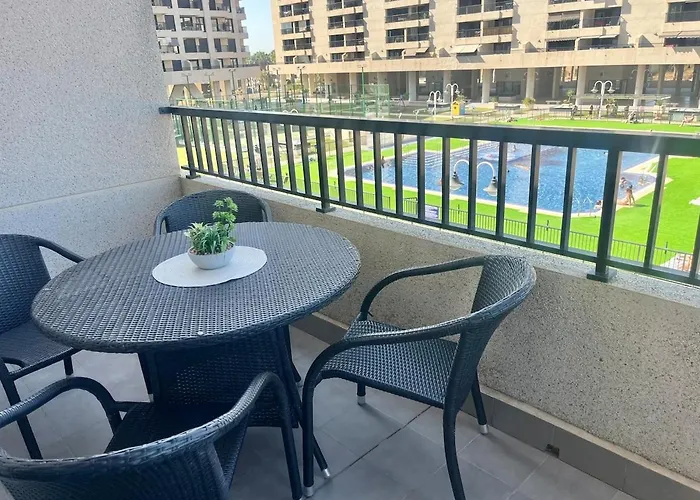 Apartamento Complejo De Playa Con Terraza Valência